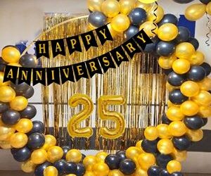 25th Anniversary Decoration-balloon-decoration-chandigarh